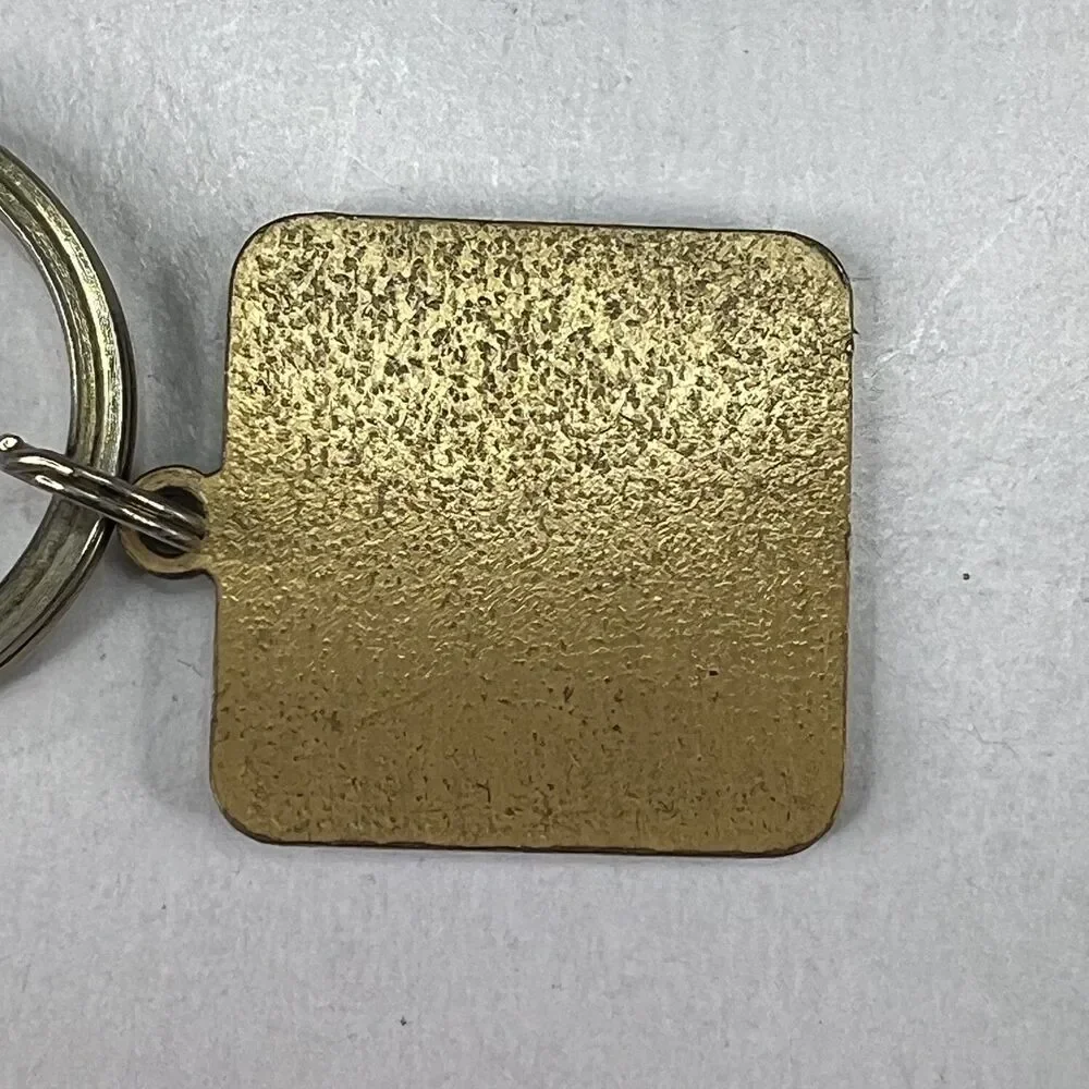 Delco Electronics Vintage Square Keychain Keyring 1